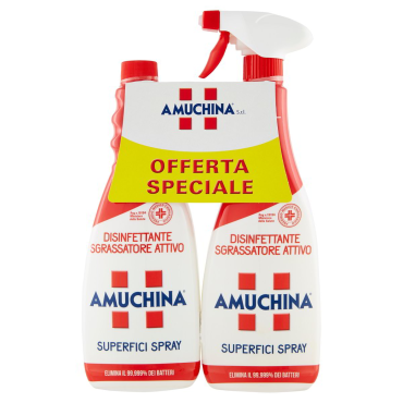 Дезинфицирующий обезжириватель Amuchina Sgrassatore с запаской 1500 мл