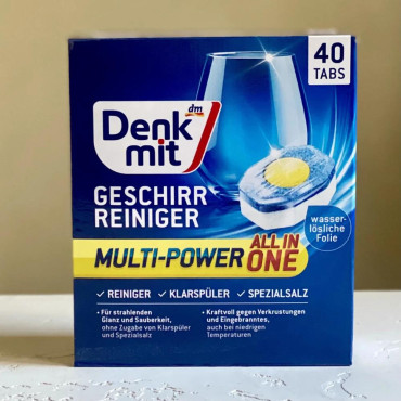 Таблетки для посудомоечной машины Denkmit Multi Power All in One 40 шт
