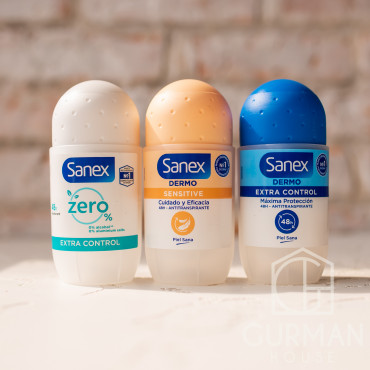 Дезодорант шариковый без солей алюминия Sanex Zero Deodorant Roll On Extra Control 50 мл