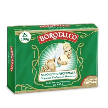 Твердое мыло Sapone Solido Profumo di Borotalco с белыми цветами и тальком 200 г