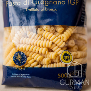 Макароны Фузилли Fusillo bucato corto Pasta di Gragnano IGP Italiamo 500 г