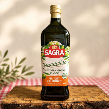 Оливковое масло первого холодного отжима Sagra Classico 1 л