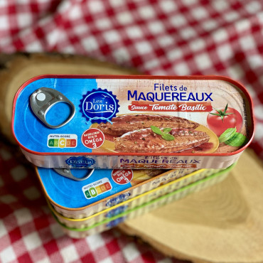 Філе макрелі у томатному соусі з базиліком Filets de Maquereaux Sauce Tomate Basilic 215 г
