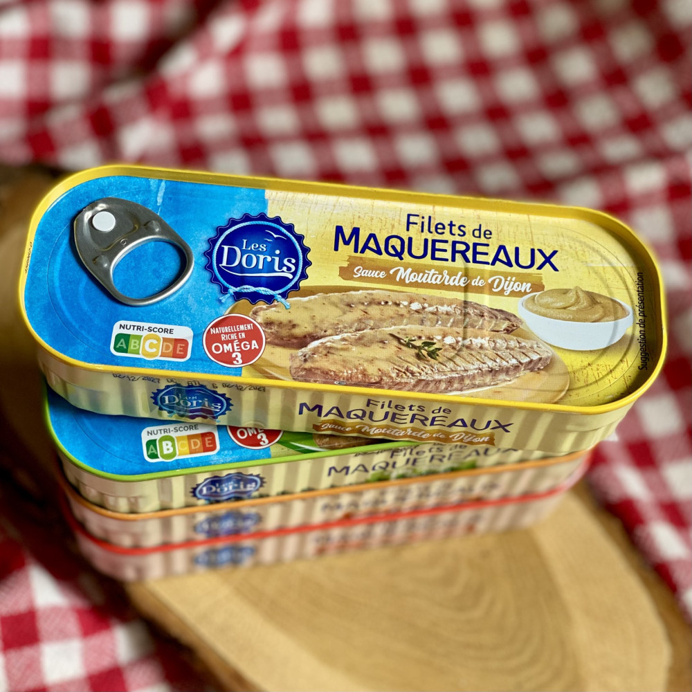 Філе макрелі у соусі з Діжонською гірчицею Filets de Maquereaux Sauce Moutarde de Dijon 215 г