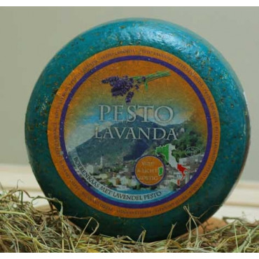 Сыр Гауда синий песто с лавандой Pesto Lavanda