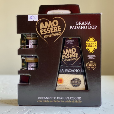 Подарочный набор сыра Grana Padano Amo Essere