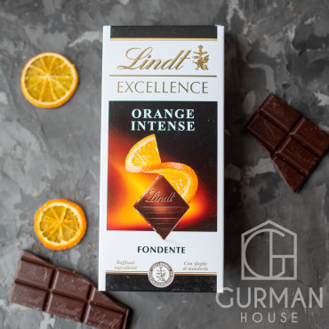 Чорний шоколад Lindt Excellence Апельсин 100 г
