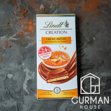 Молочний шоколад Lindt Creation Creme Brulee із заварним кремом 150 г