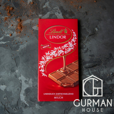 Молочний шоколад Lindt Lindor з шоколадною начинкою 100 г