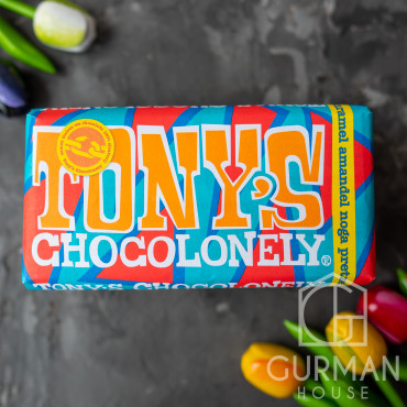 Молочный шоколад Tonys Chocolonely с соленой карамелью и миндальной нугой 180 г