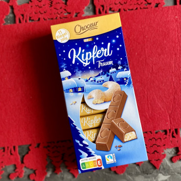 Молочный шоколад Новогодний с ванильным печеньем Choceur Kipferl Traum 200 г