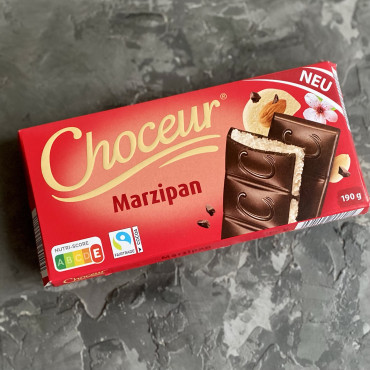 Черный шоколад с Марципаном Marzipan Choceur 190 г
