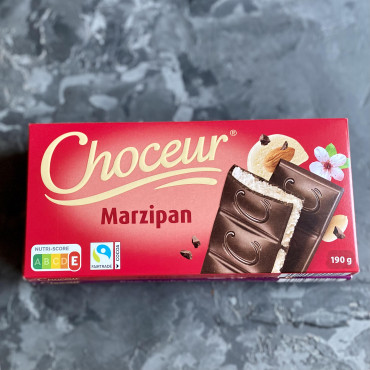 Черный шоколад с Марципаном Marzipan Choceur 190 г