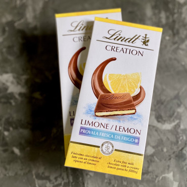 Чорний шоколад Lindt Creation Limone 150 г