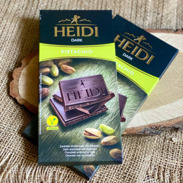 Черный шоколад с фисташкой Heidi Dark Pistachio 80 г
