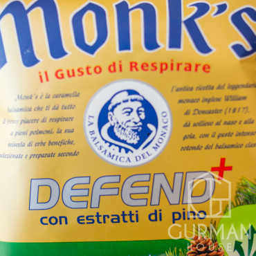 Лечебные леденцы Monk's Defend Plus хвойный экстракт 46 г