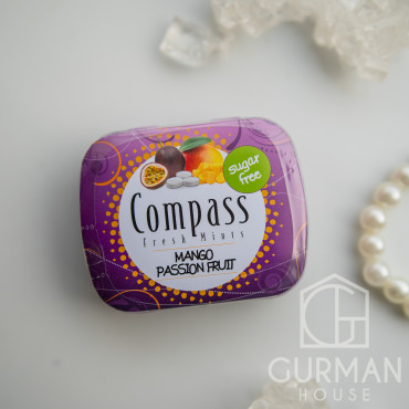 Освежающие драже с манго и маракуйей Compass Fresh Mints 14 г