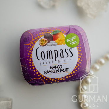 Освежающие драже с манго и маракуйей Compass Fresh Mints 14 г
