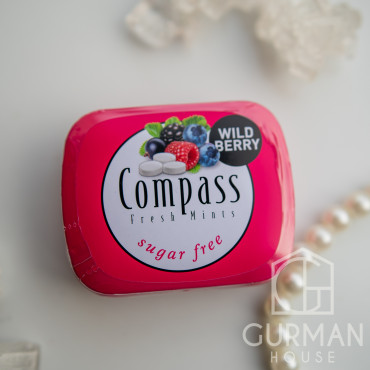 Освежающие драже с лесными ягодами Compass Fresh Mints 14 г