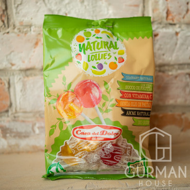 Фруктовые леденцы на палочке Natural Lollies 108 г