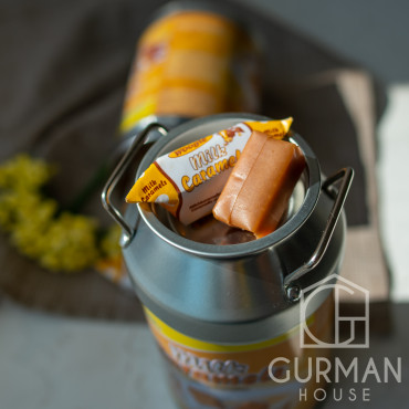 Цукерки Корівка Milk Caramels Woogie у бідончику 250 г