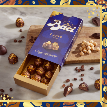 Шоколадні цукерки Baci Perugina Caffe в чорному шоколаді 200 г