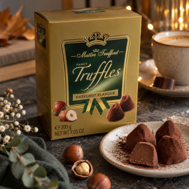  Конфеты Трюфель шоколадный с фундуком Maitre Truffout 200 г