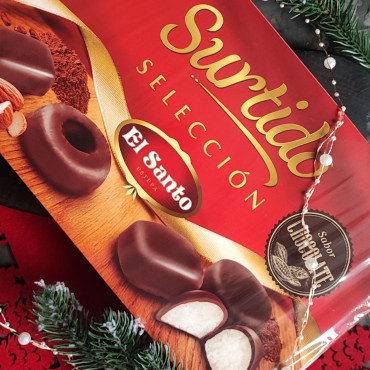 Подарочный набор Польворонес в шоколаде Surtido Selecciоn Sabor Chocolate El Santo 350 г