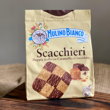 Печенье Mulino Bianco Scacchieri с карамелью и шоколадом 330 г